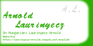 arnold laurinyecz business card